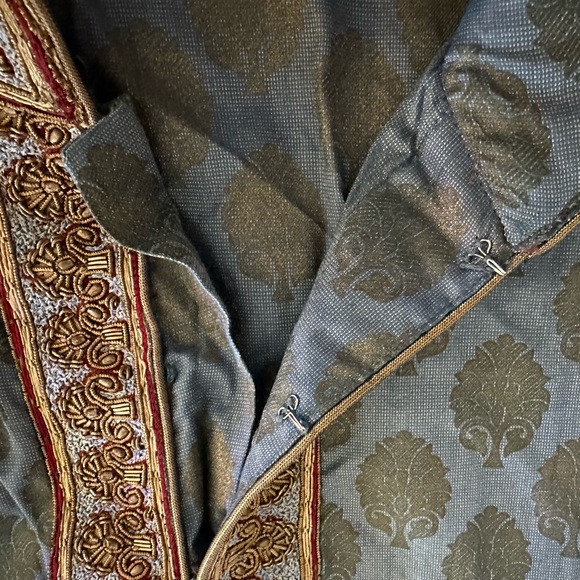 Custom made groom Kurta and matching Shalwar (bottoms) set! Fine silk! Bollywood - Picture 5 of 9